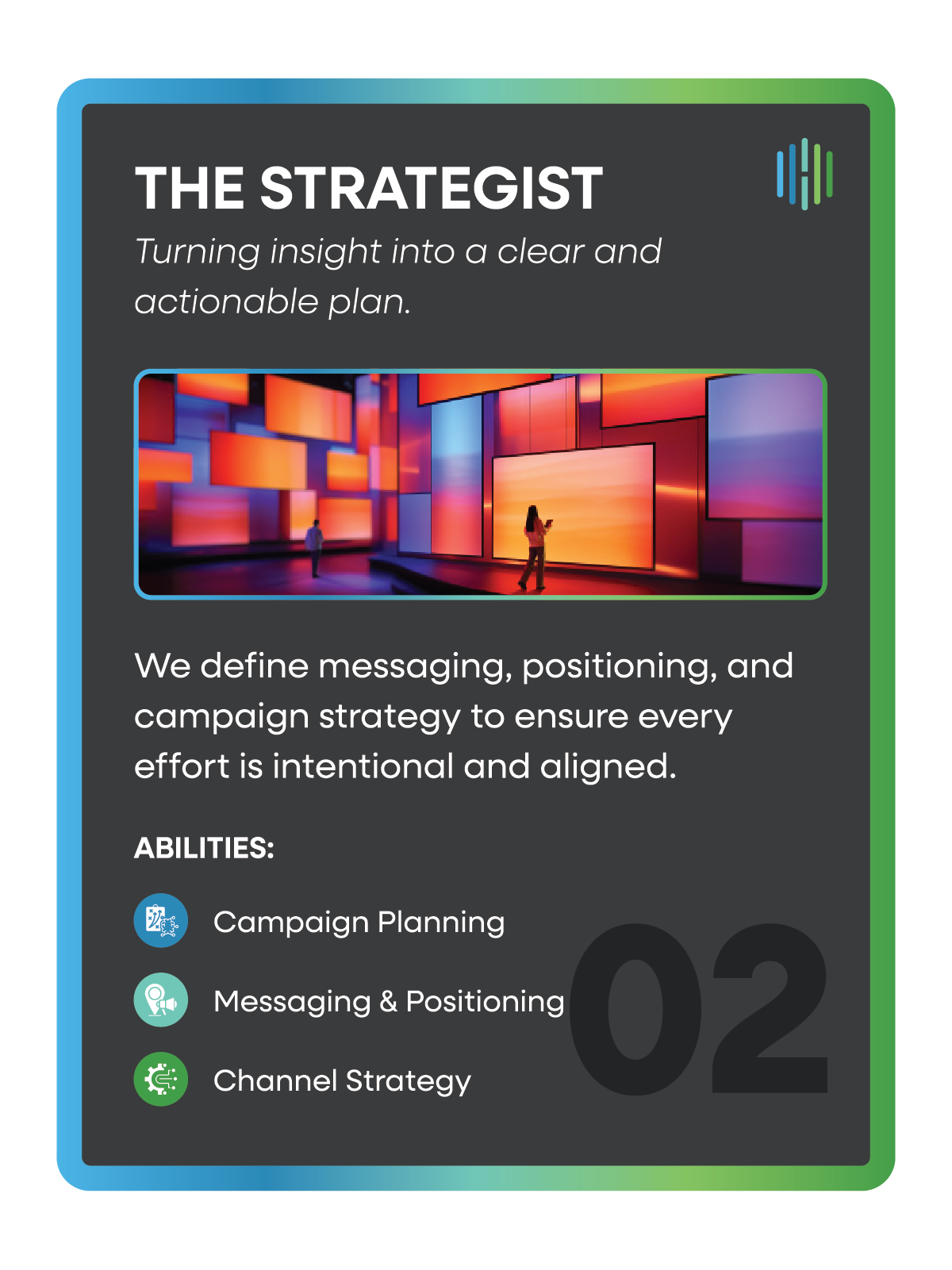 The Strategist Trading Card Design by 5th Floor Media